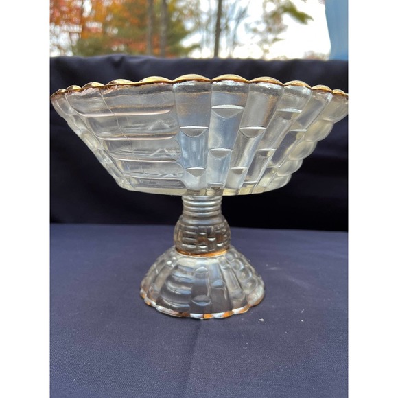 Louisa Basketweave Pedestal Compote Bowl - Picture 6 of 12